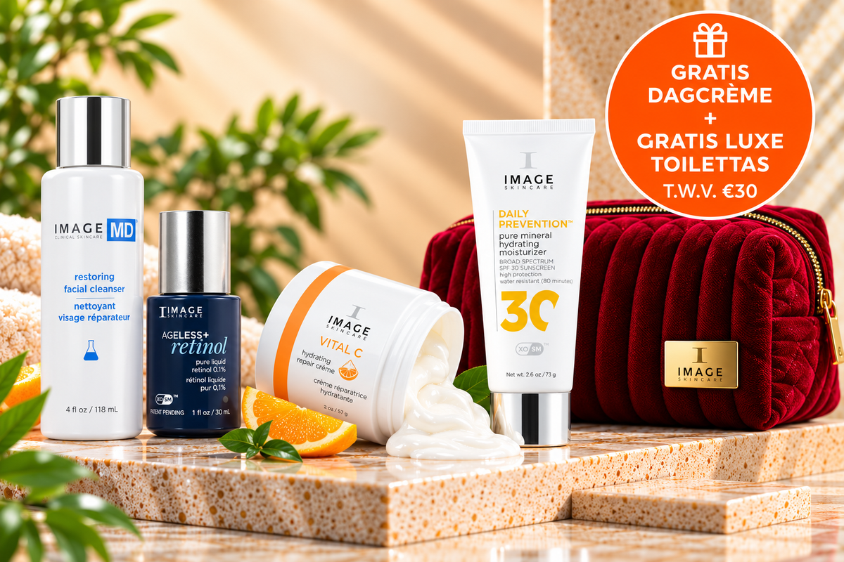IMAGE Skincare Anti-Aging Optie 3 – Met Retinol Gift Set – 3 Producten + Gratis Dagcrème & Luxe Toilettas