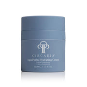 Potje Circadia Aquaporin Hydrating Cream 50 ml in witte verpakking met grijze dop.