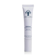 Flesje Circadia Bright White Serum in een witte, strakke verpakking met een zilveren dop en zwarte letters.