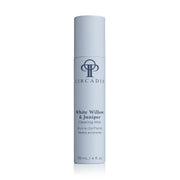 Circadia White Willow & Juniper Clearing Mist 118 ml in een witte fles met spraydop en blauwe accenten.