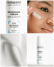 elementrē Nourishing Cream 6% Niacinamide & Hyaluronzuur 50 ml – afbeelding 3