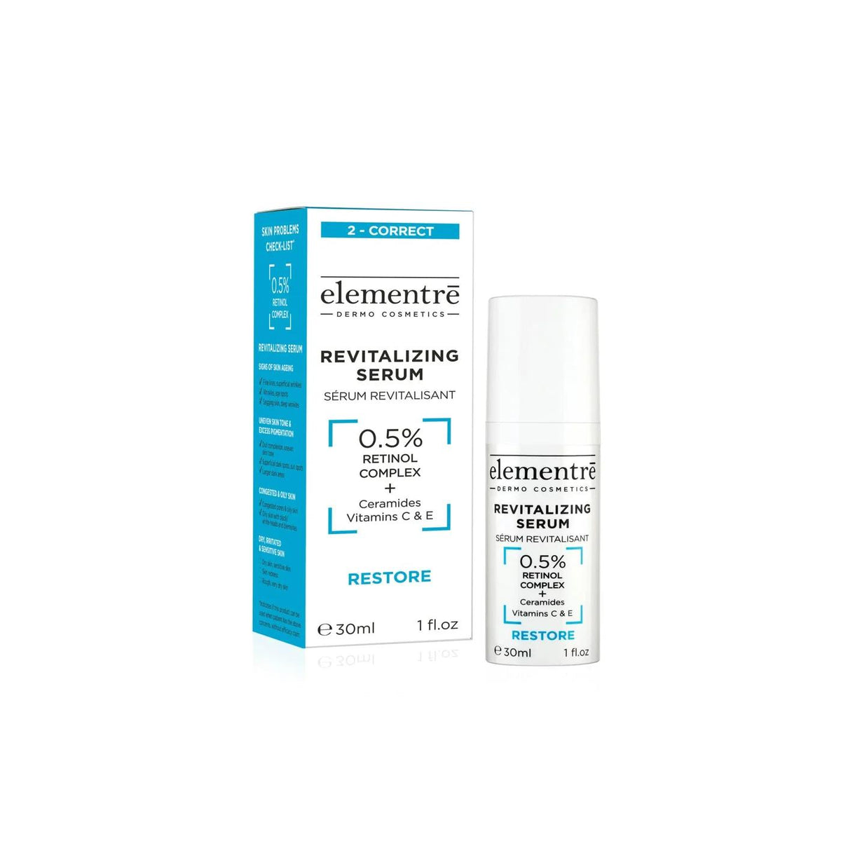 elementrē Revitalizing Serum 0.5% Retinol Complex